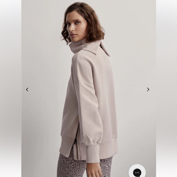 Varley Milton Sweatshirt Mushroom Small - Picture 3 of 9